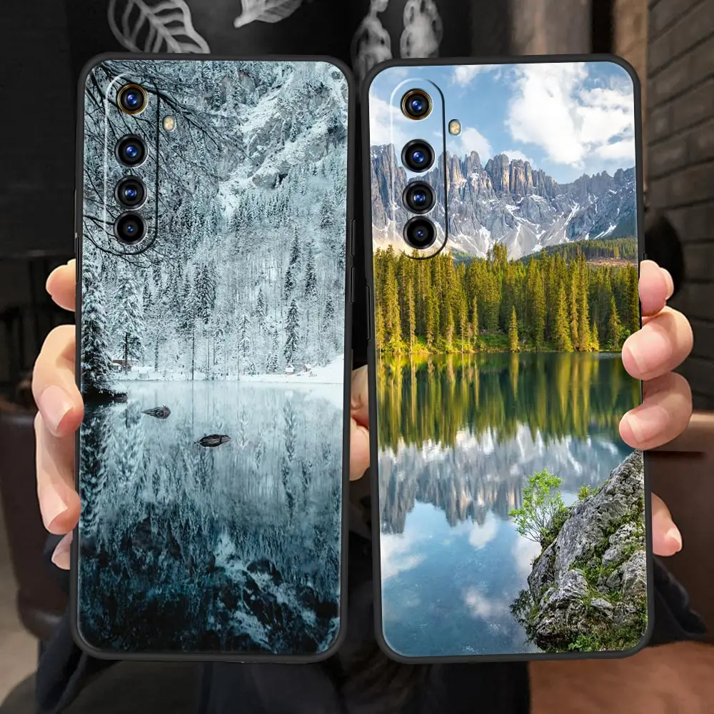 Forest Beach Sunrise Nature For Realme GT Neo 2 3 Phone Case Realme 9 8 5G 7 6 GT2 Pro Plus 9i 8i C21Y C21 C3 C11 C25 C35 Cover