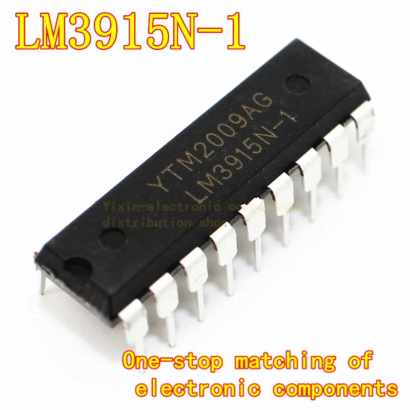 

10PCS/Pack LM3915N-1 LED bar chart display driver chip, Dip18 LM3915