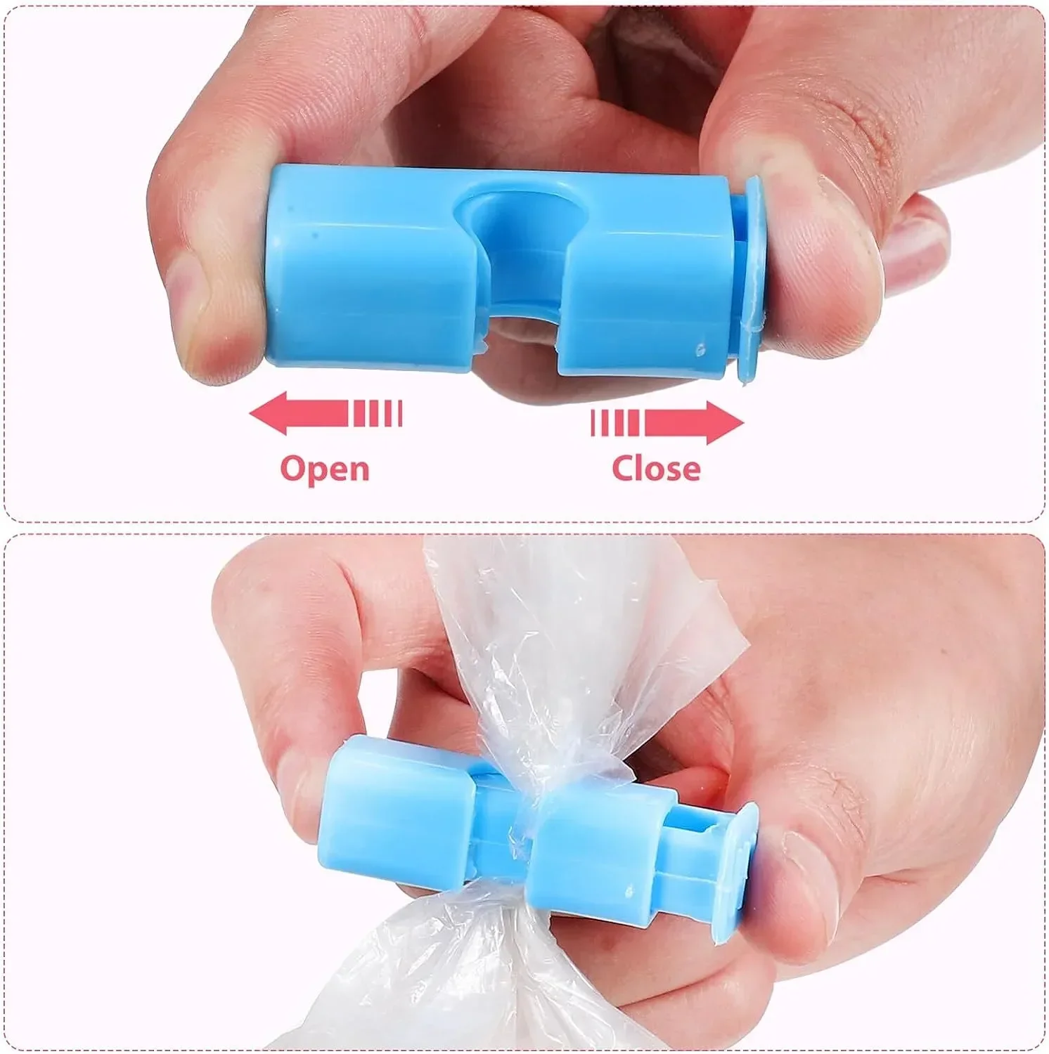 3-12pcs Sealing Clips for Fresh Food Bread Snack Bags Spring Clamp Kitchen Grain Vegetable Storage Bag Clips Bag Sealer Tool