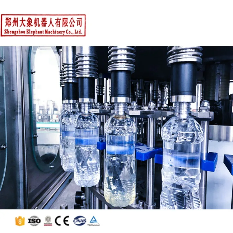 3 in 1 Filling 32-32-8 Model Small Scale Bottle Water Production Line Liquid Filling Machine Line