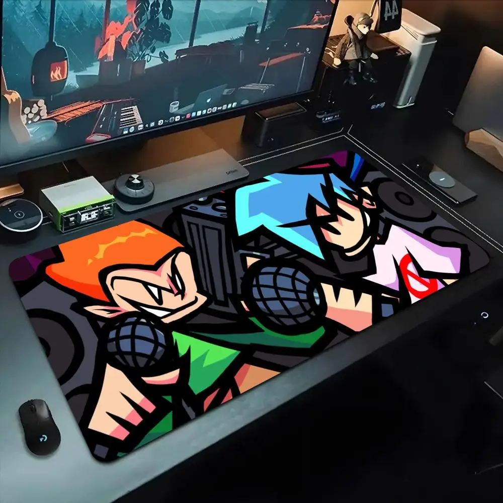 

Game FNF Mouse Pad 500X1000 mm Large Gaming Mousepad Gamer XL Rubber Otaku Keyboard Pad Laptop Desk Mat