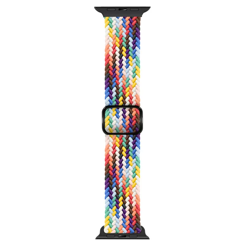 Nylon Strap for Apple Watch Band Ultra 2 49mm 46mm 42mm 44mm 40 41mm Braided Adjustable Bracelet IWatch Series 10 9 8 7 6 SE 5 4