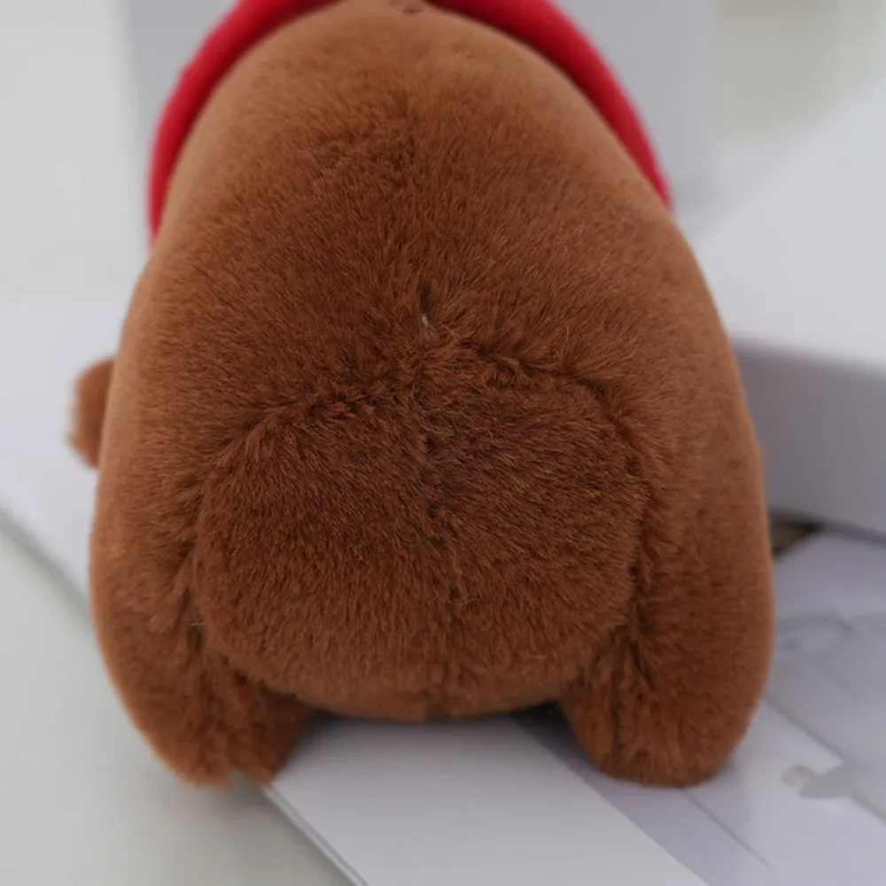 Kawaii Multicolor Capybara Keychain 10-13cm Pink Capibala Bag Hanging Guinea Pig Soft Keychain Doll Kids