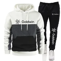 Goidwin-traje deportivo para hombre, ropa holgada de tendencia, informal, primavera y otoño, novedad de 2023