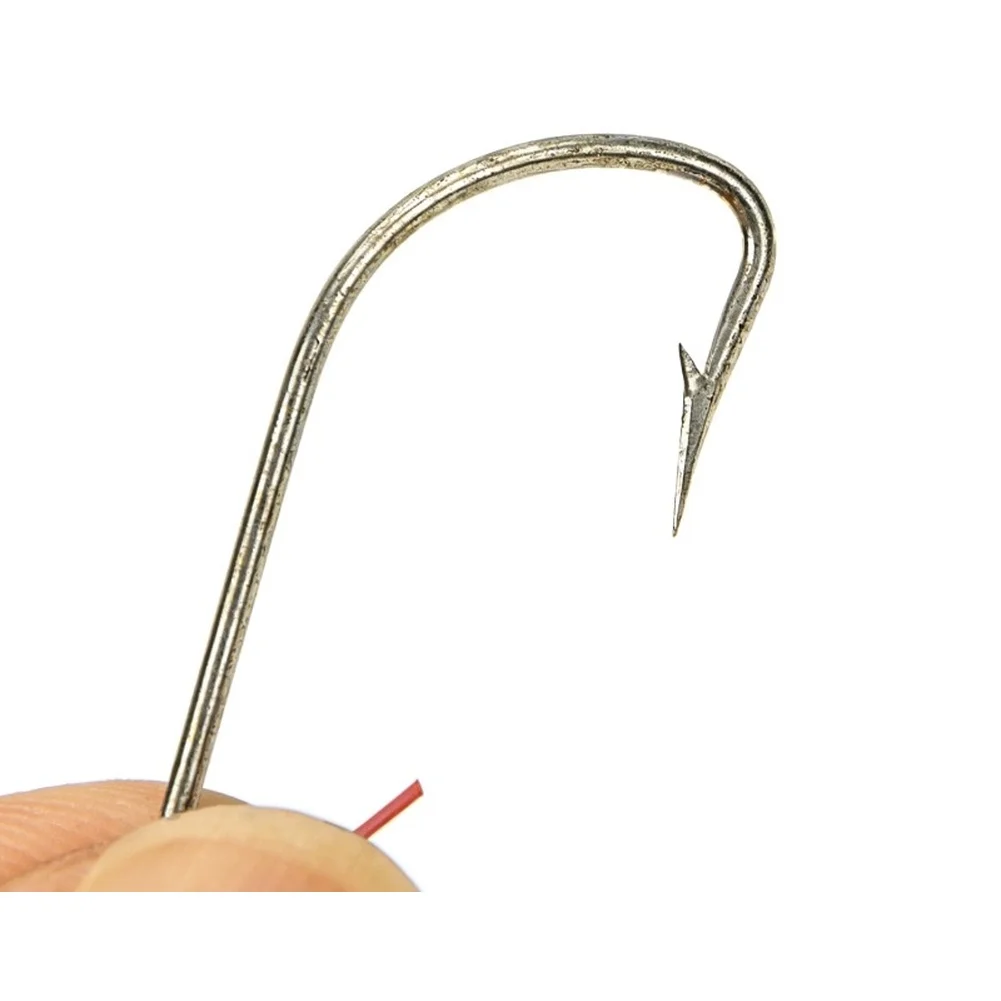 Red White Lure Handmade Fish Hooks Secure Catch Hook Natural Prey Mimic Fishing Accessories Red White
