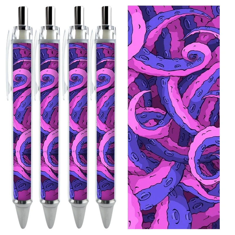 2/4PCS Octopus Tentacle Art Illustration Gel Pens HD Pattern Customizable Large Capacity Caneta Kids Stationery School Supplies