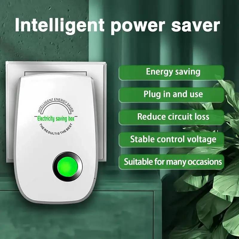 Electricity Saver Plug-in Plug-in Energy Conservation Home Gadget Intelligent Electricity Saver With Overload Protection For