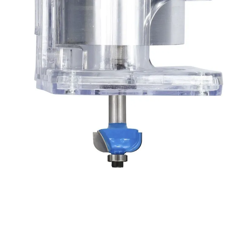Holz Router Bit 1/4 Schaft Ecke Rundung Router Bit 2 Flöte Hartmetall Cutter Gerade Ende Mühle Gravur Werkzeuge – Detail 7