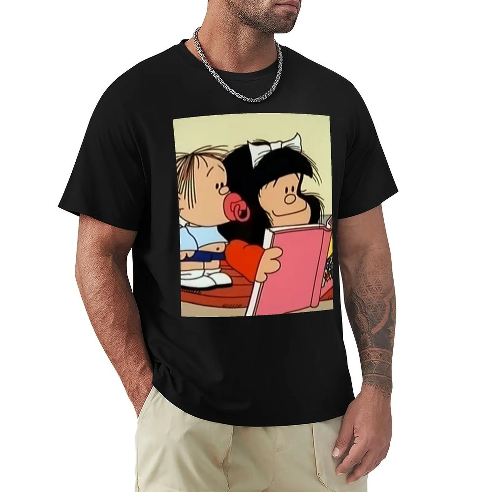 

Mafalda Quino Comics T-Shirt Dry Fit Athletic Short Sleeve Shirt
