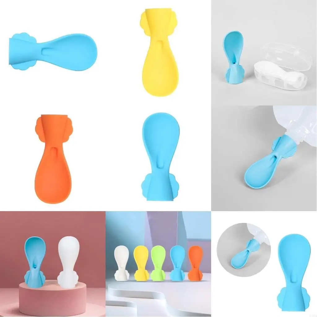 

Детская ложка для пюре для прикорма. Легкий и безопасный силиконовый наконечник. Легкое решение для кормления для занятых L8RB.