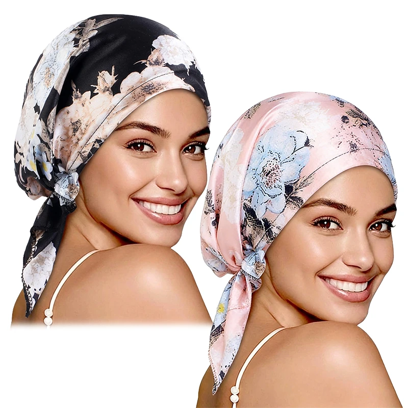 Atmungsaktiver Vorgefertigter Turban-Hijab für Frauen mit Neuem Paisley-Muster Muslimischer Hijab Chemo-Mütze Schlafmütze Hijab – Detail 8