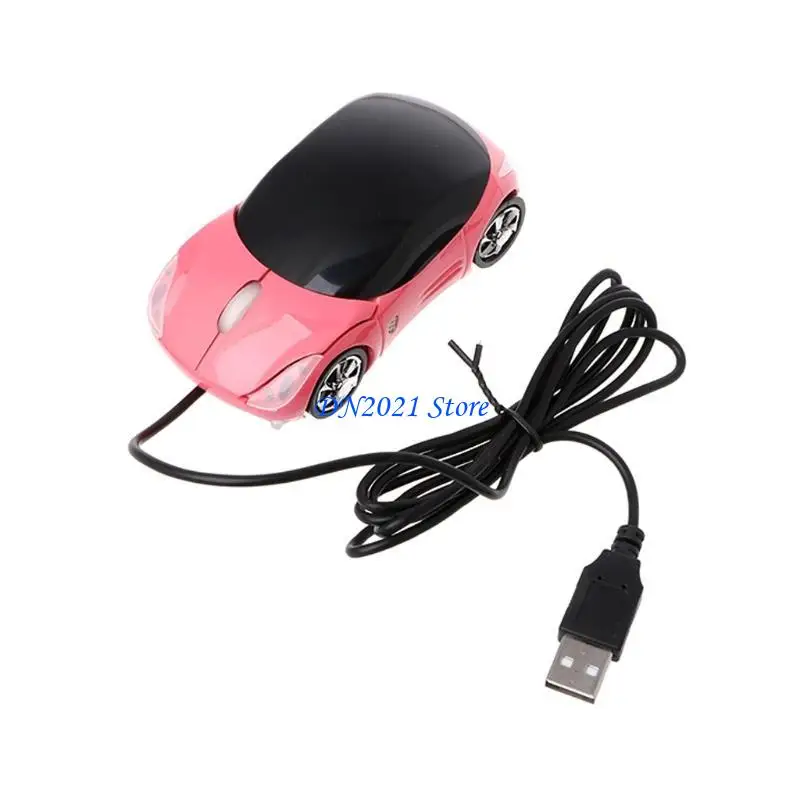 F3KE Car Shaped 3D Optical Mouse Mini Cord Portable Mice for Business Travel