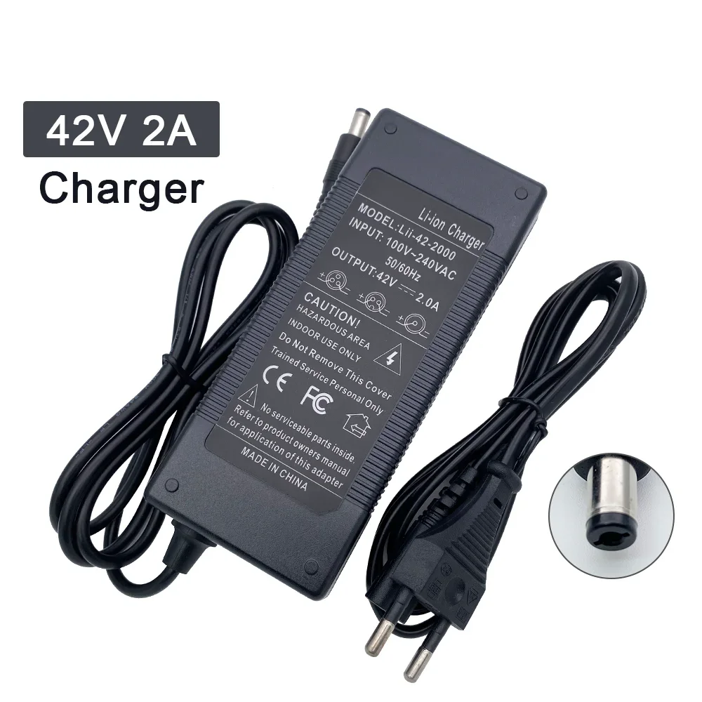 2024 New 36V Battery 10S1P 5Ah 21700 Lithium Ion Battery Pack with 20A BMS 500W +42v 2A Charger