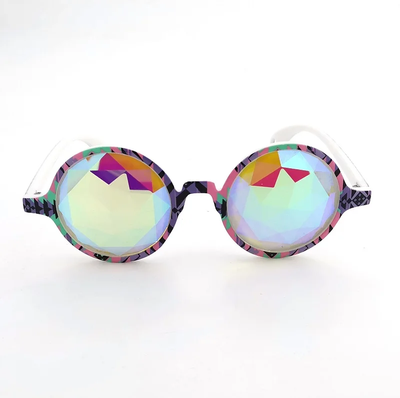 classic gold plating glass lens  kaleidoscope glasses