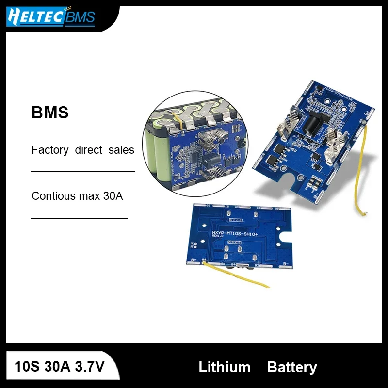 

10S 30A BMS 36V 42V Electric Hand Drill Battery Charging Board/Temperature-controlled Ternary Lithium Battery Electric Tool