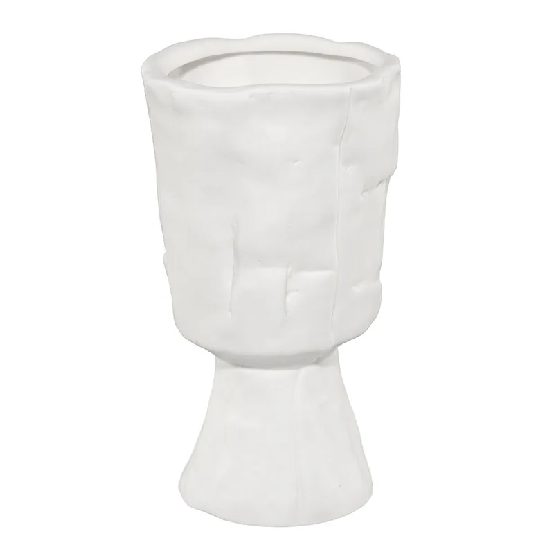

ins Nordic white ceramic creative simple dried flower vase home decoration living room flower arrangement shooting decoration