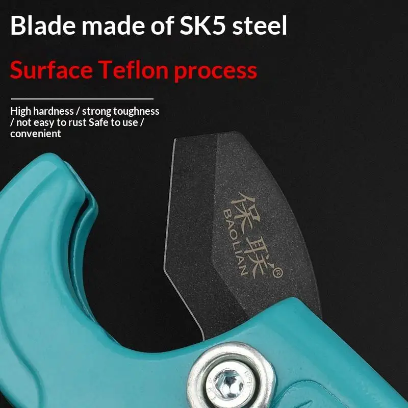 【K】Quick Plastic Pipe Cutter Sharp Steel Blade Labor Saving PVC Tube Cutting Tool For Plumbing Maintenance