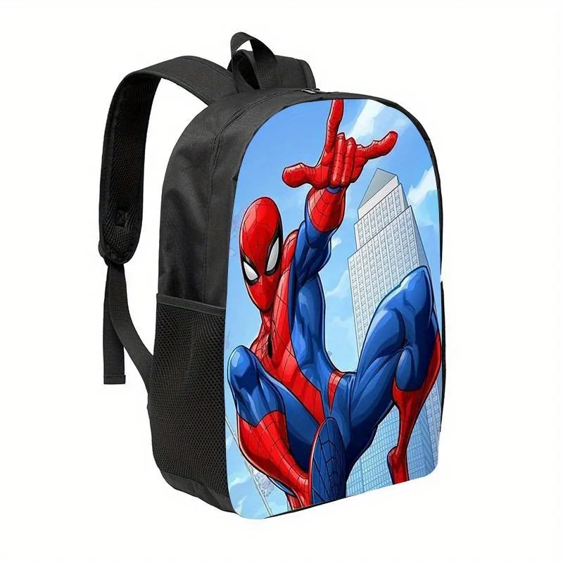 حقيبة ظهر MARVEL Spider-Man ذات سعة كبيرة - بوليستر مريح وخفيف الوزن ومتين مع جيوب متعددة، مثالية للعمل،