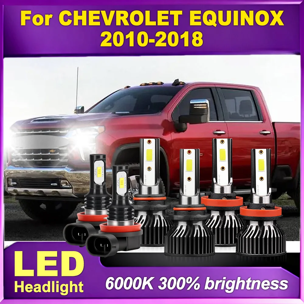 

LED Headlight High Low Beam 240W Car Headlamps Plug And Play 40000LM Auto Lights Front Foglights For CHEVROLET EQUINOX 2010-2018