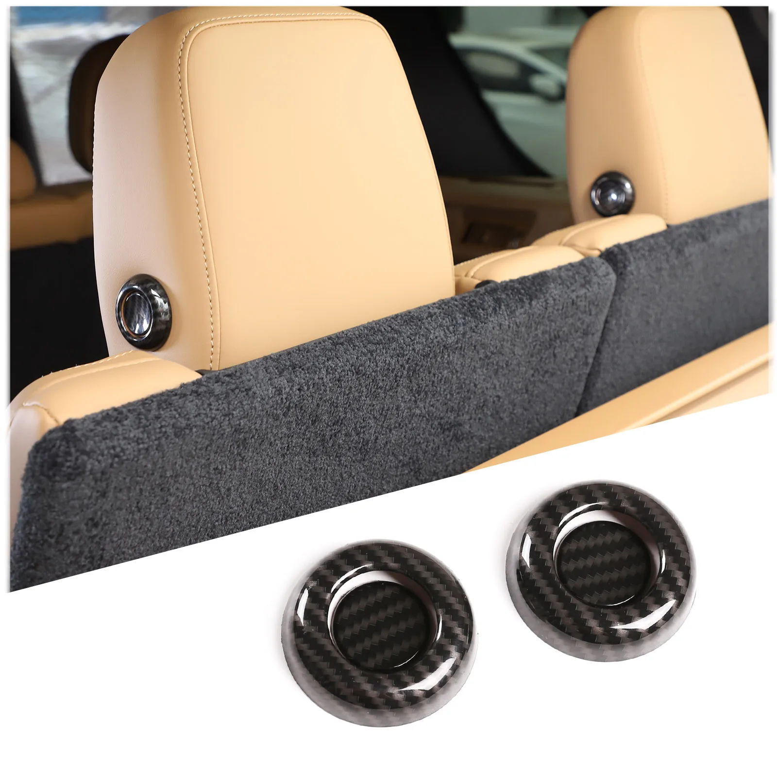 Pour Land Rover Range Rover Vogue L460 2023+ - Cadre de décoration intérieure de voiture en fibre de