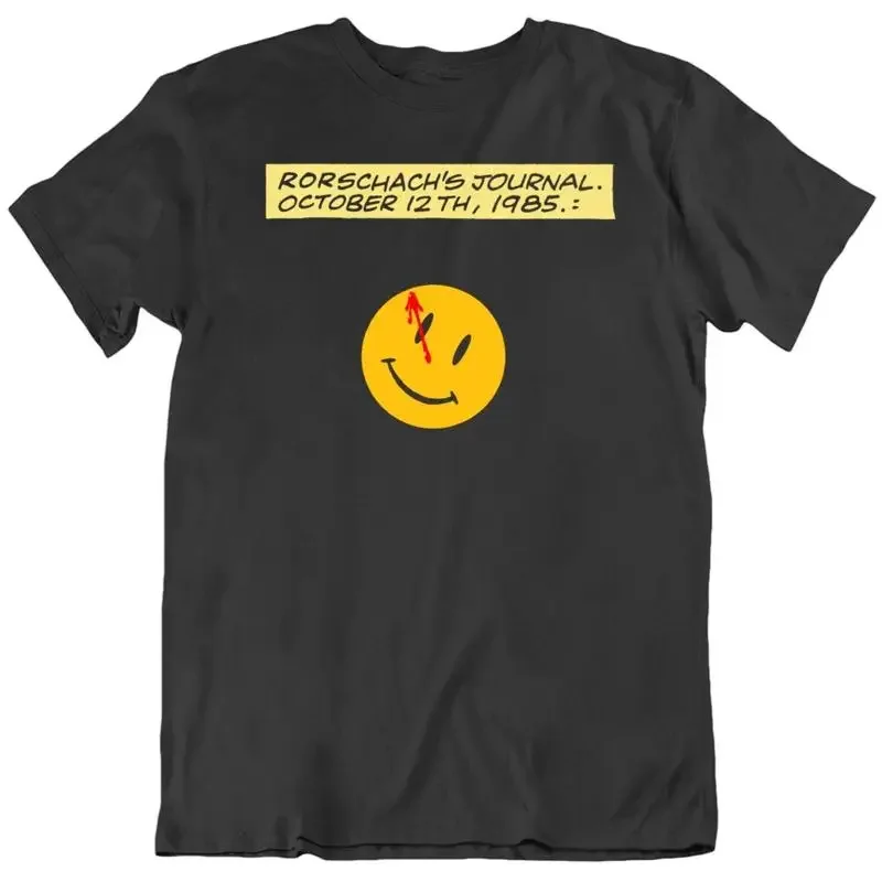 Rorchach's Journal Oct 12 1985 The Watchmen Comic Fan T Shirt