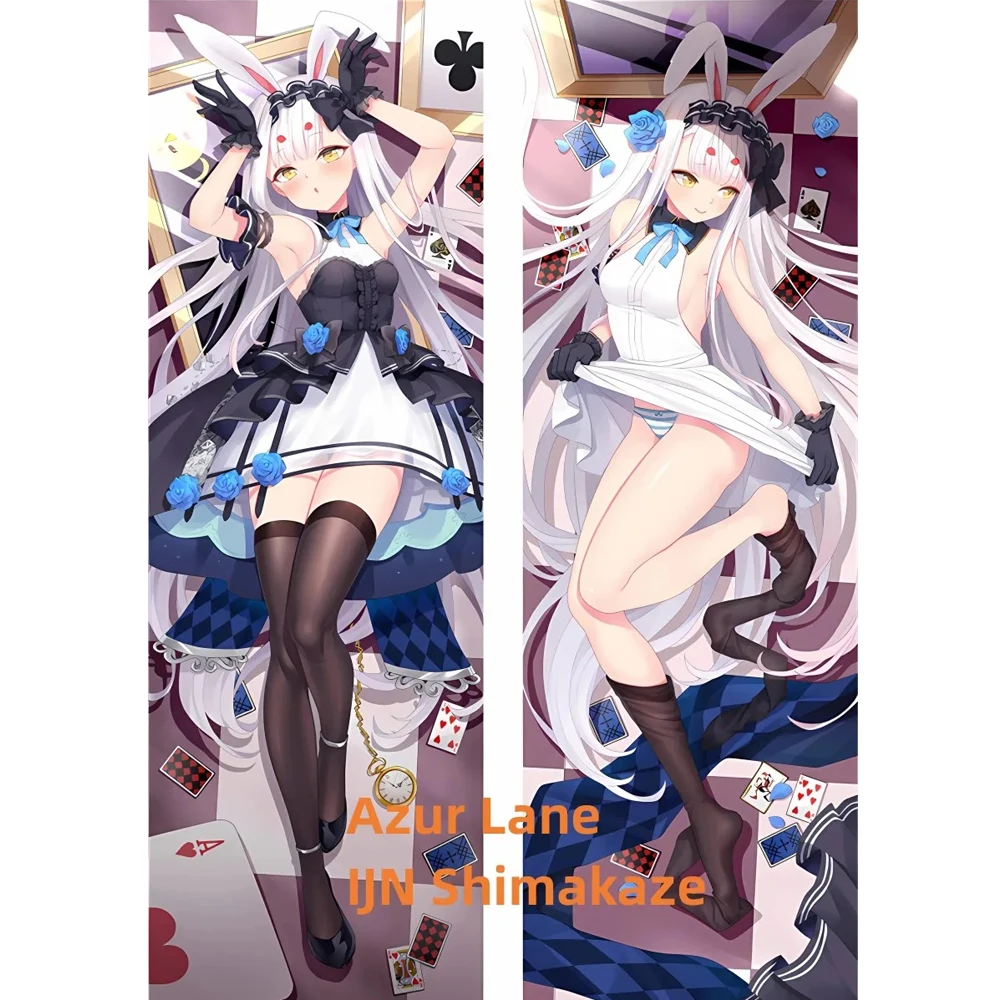 

Dakimakura Anime Pillow Case Azur Lane IJN Shimakaze Double-sided Print Of Life-size Body Pillowcase Gifts Can be Customized
