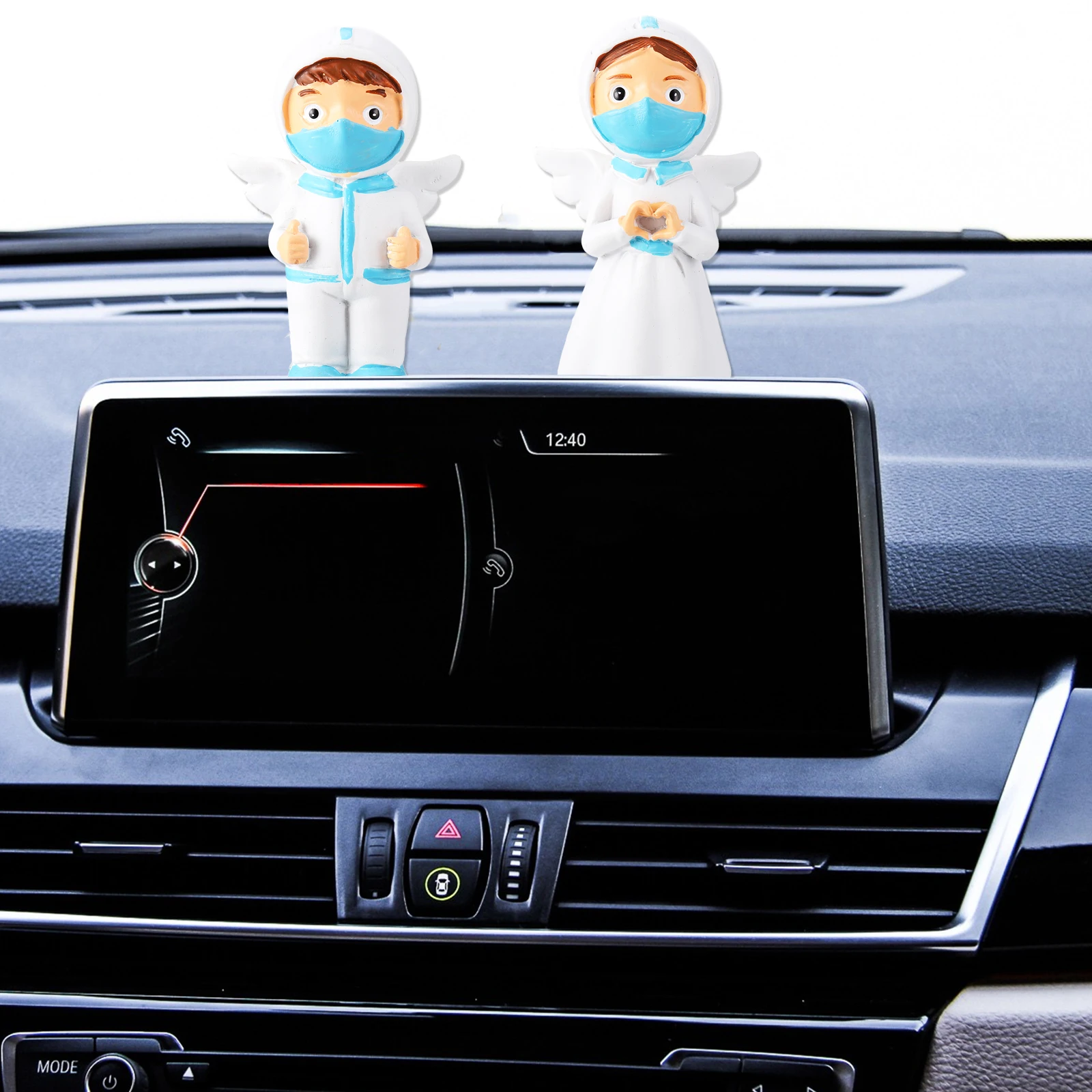 

4pcs Resin Angel Nurse Home Decoration Car Ornament Mini Office Adorn Gift Resin Decor Crafts