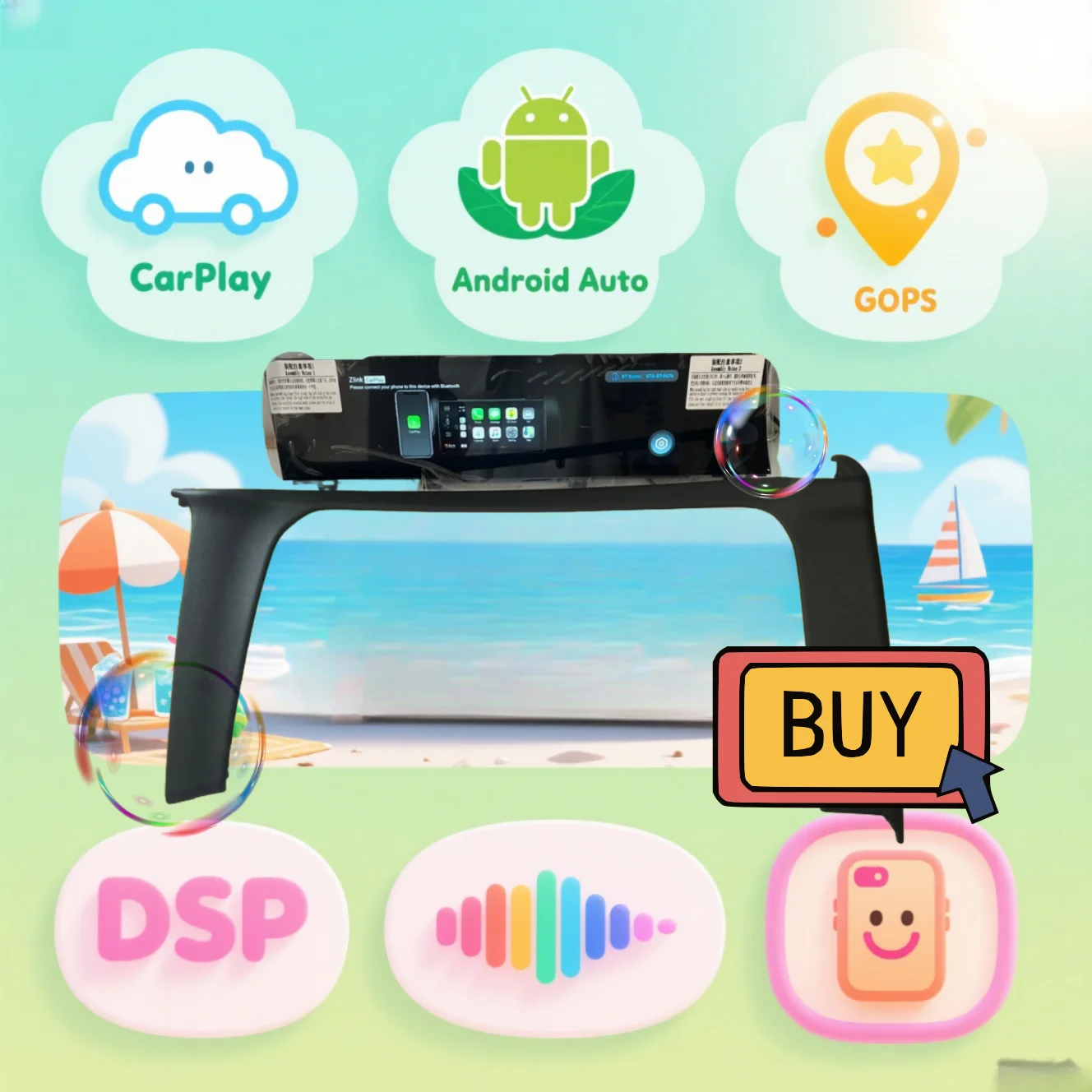 

NPL для Porsche Cayenne 2018 ~ 2023 2024 автомобильный второй пилот Android экран авто головное устройство Carplay пассажирское сиденье развлечения новое обновление