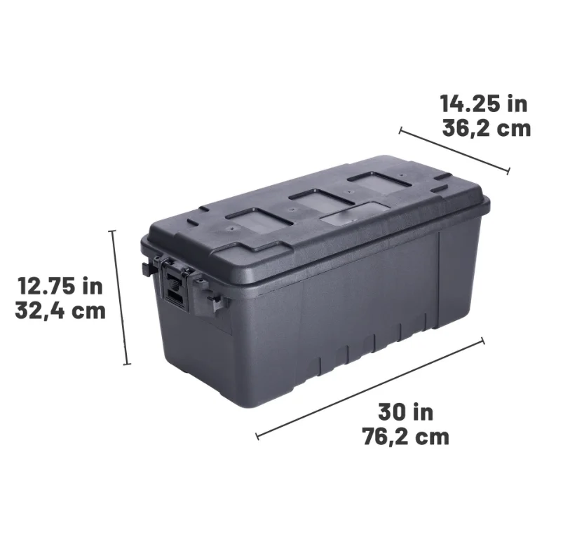 ！@Customizable Logo Multifunctional Outdoor Camping Storage Box Sit-Down Foldable PP Storage Tools Travel Car Made Plastic