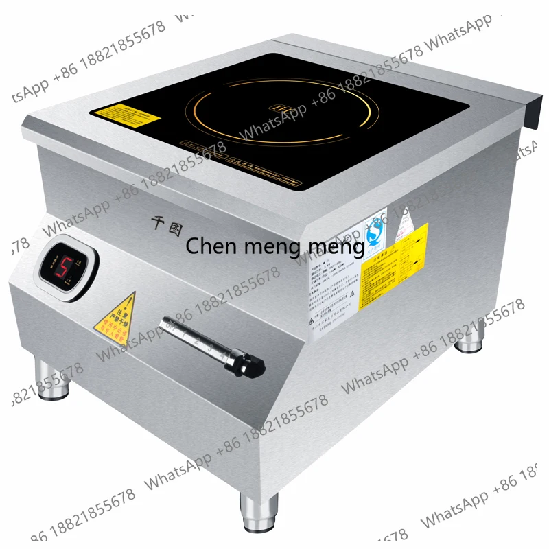 

Коммерческая 8000 Вт плоская высокая мощность 380 В суповая печь для кипящей воды ресторан кухня настольная электромагнитная плита