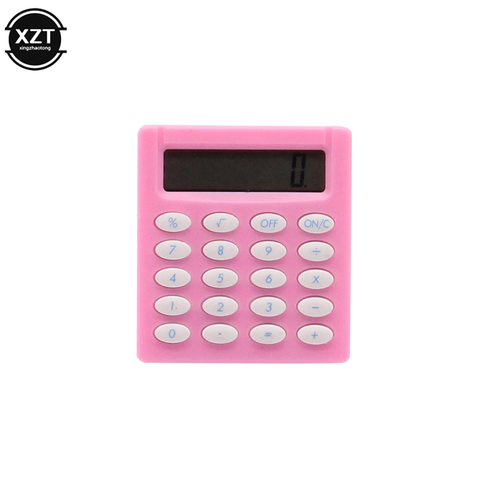 Petite calculatrice carrée portable, calculatrice créative personnalisée, mini document de bonbons, électronique pour l\'école et le bureau