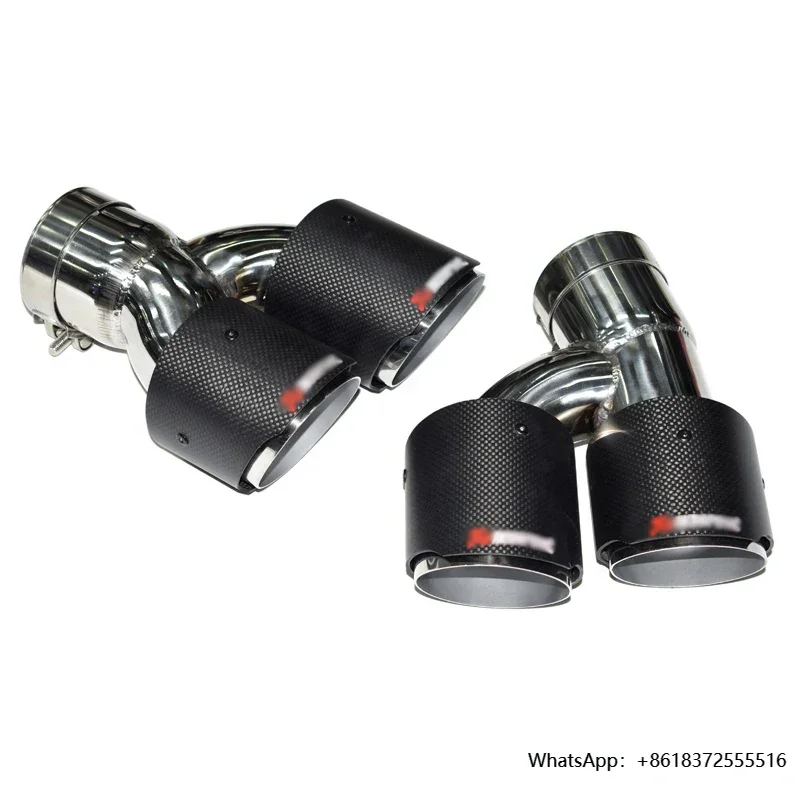 

X Exhaust Pipe For 5 Series Tailpipe 18-23 G30 G31 Exhaust Tip Modification Quad Carbon Fiber Muffler M Tip Exhaust Head