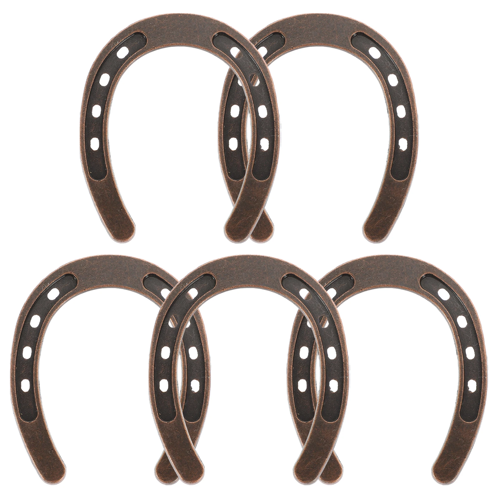 

5pcs Horseshoe Sculptures Eco Friendly Zinc Alloy Celebration Decor Hanging Decoration Rustic Wedding Favors