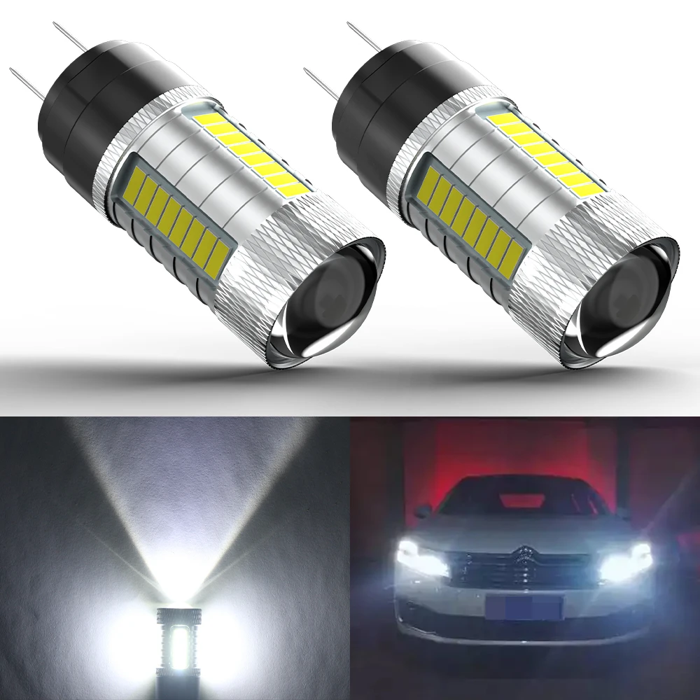 BMTxms 2x Canbus Error Free HP24W G4 12V Led Bulb For Citroen C5 For Peugeot 3008 2010 2011 2012 LED DRL Daytime Running Lights