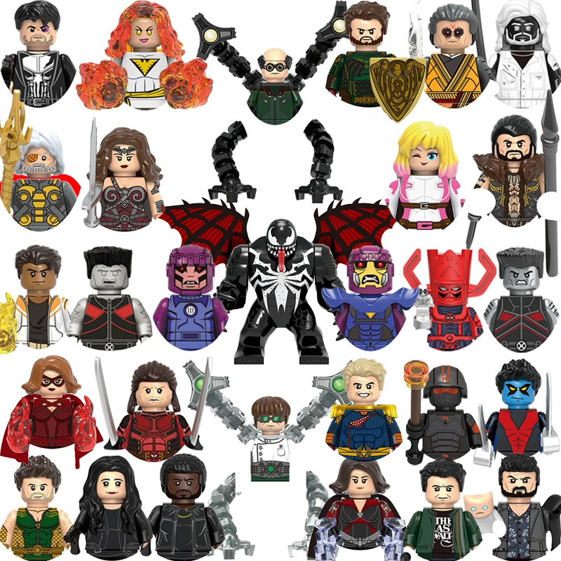 The Boys Doctor Doom Marvel Bricks For Toys Gifts Elektra New Mini Action Figures Venom Children Building Blocks For Party Gifts