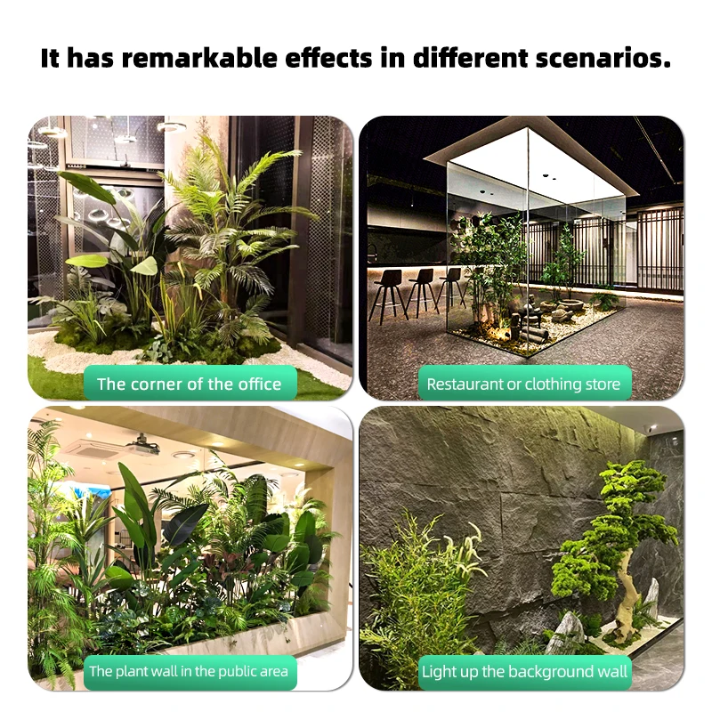 Luce di riempimento per piante a spettro completo Faretto incorporato Luce a tubo Angolo regolabile Luce solare simulata per la crescita delle piante verdi