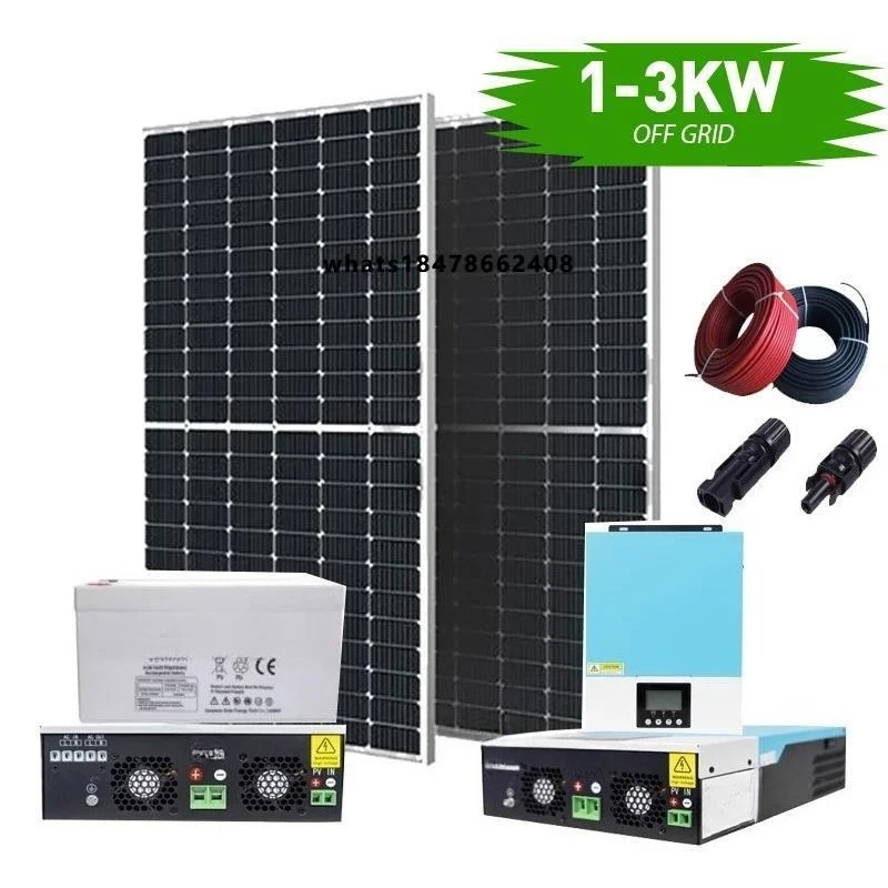 Off-grid solar power generation systems, complete sets of solar generators with solar panels,  energy equipment