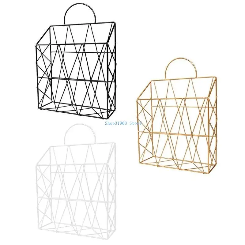 L4MA Многофункциональный Hollow-Out Wall Metal Metal Magaze File Book Book Holder Ratch