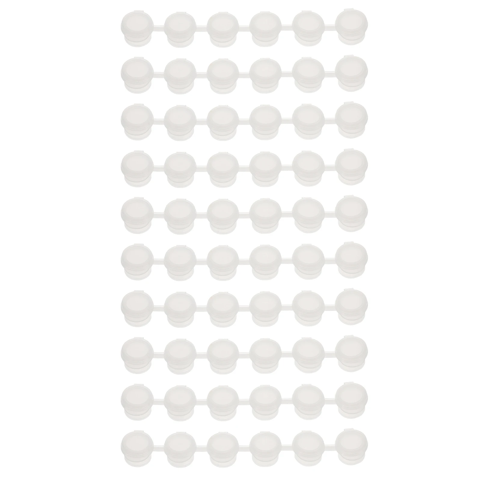 

40 Pcs Paint Box Empty Paint Pots 2ml 6 Hole Strips Small Containers Lids Mini Cans Plastic Boxes Supplies Palette