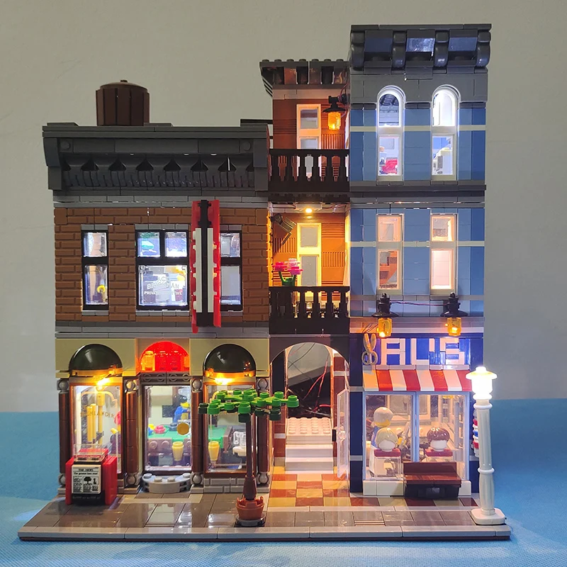 Light Kit For 10246 Detective's Office Model DIY Toys （Only Lighting Set Not Included Building Blocks）