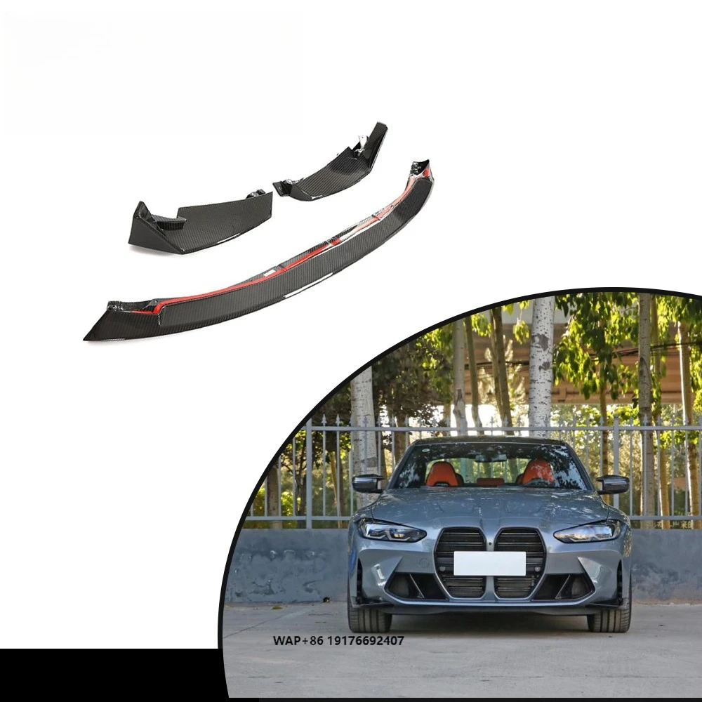 

New CLS Style Carbon Auto Parts Front Bumper Lip forBMW M3 G80 M4 G82