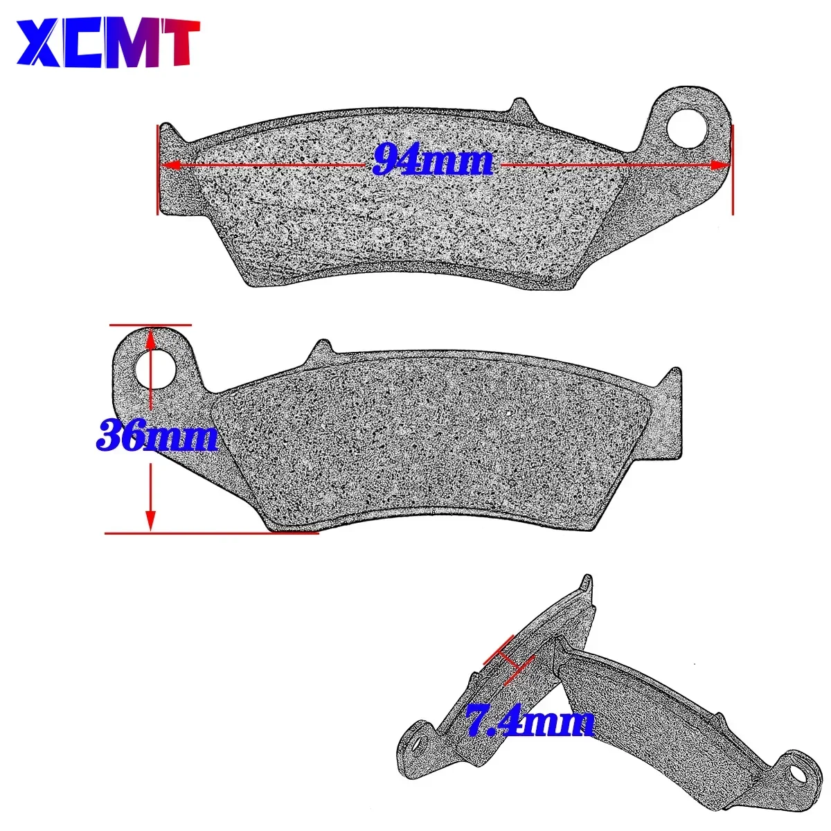 Motorcycle Front and Rear Brake Pads For YAMAHA YZ WR 125 250 400 426 F 2T  YZ125 YZ250 YZ400 YZ426 WR250 WR400 WR426 Dirt Bike