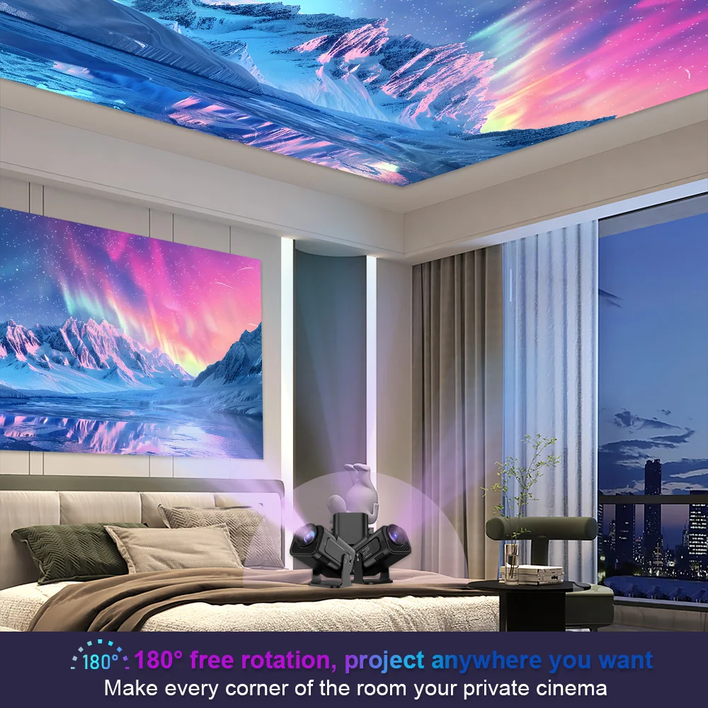 Velecライセンス取得済みプロジェクターHY320 MINI Android 11 300ANSI 1080P Allwinner H713 WIFi6.0 BT5.0 ミニ4Kプロジェクター