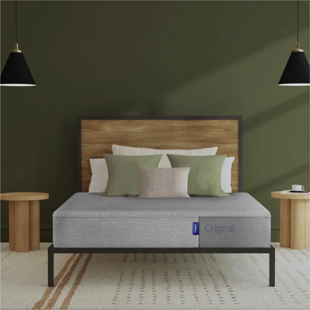 

King Size Mattress with Zoned SupportTM - Medium Firm Memory Foam Bed in a Box US Mattress, Light Grey Bed Mattress