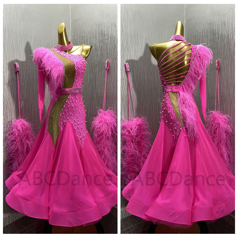 Customized Standard Dance Dress ballroom dress for Competition modern dance Costume Ballroom Waltz Dress  Women