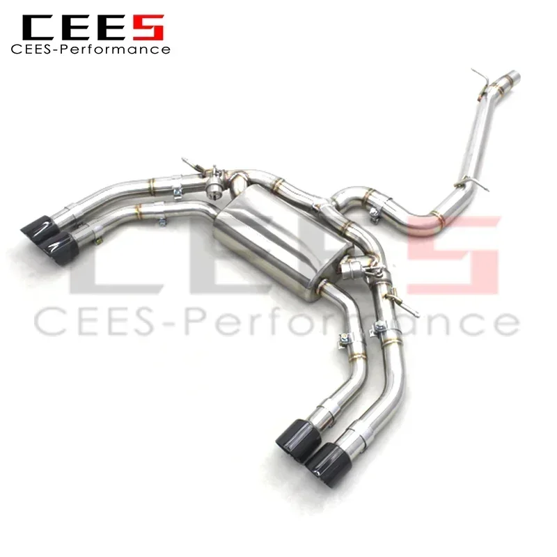 

cees for Audi S3 2.0T (2015-2023) Performance Catback Exhaust Stainless Steel Muffler Upgrade Exhaust Pipe Assembly