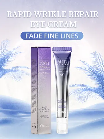 O'CHEAL Anti Wrinkle Anti Dark Circle Eye Cream Roller Massager Moisturizing Eye Bags Anti Aging Hyaluronic Acid Eye Skin Care