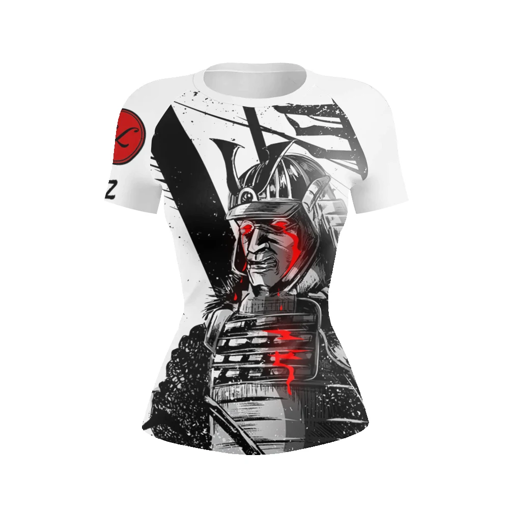Cody Lundin Sublimation Women Fighting Grappling Clothes BJJ jiu jitsu Rash Guard Moisture Tattoo Cool Female Casual T-shirt