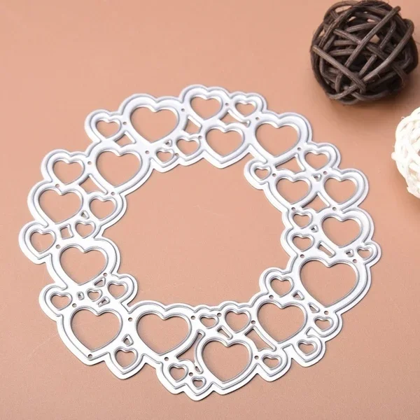 Circle Heart Metal Cutting Dies Stencils DIY Scrapbooking Album Paper Card Craft