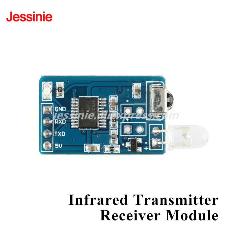 IR Infrared Remote Transmitter Receiver Wireless Module Infrared Decoding Encoding Module Wireless Serial Communication NEC Code